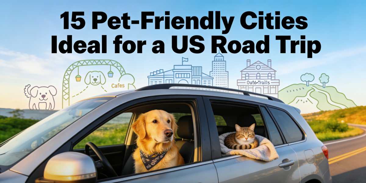 15 Pet-Friendly Cities Ideal for a US Road Trip